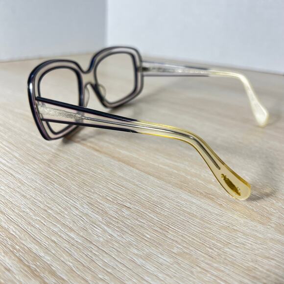 Oliver Peoples Freya CRY/BK Sunglasses FRAMES ONLY Translucent Gray 57-18-135 main image 4